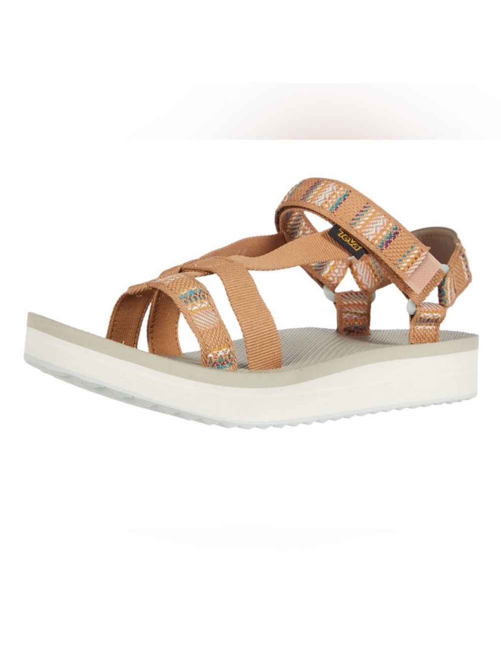 Teva Sandals Arivaca Aviles Tan Platform Sport Shoes Outdoor Pattern Size 9 - Picture 4 of 16
